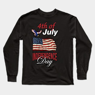 4th of July 1776  American independence day design Long Sleeve T-Shirt